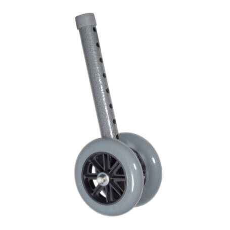 5" Bariatric Walker Wheels with Two Sets of Rear Glides