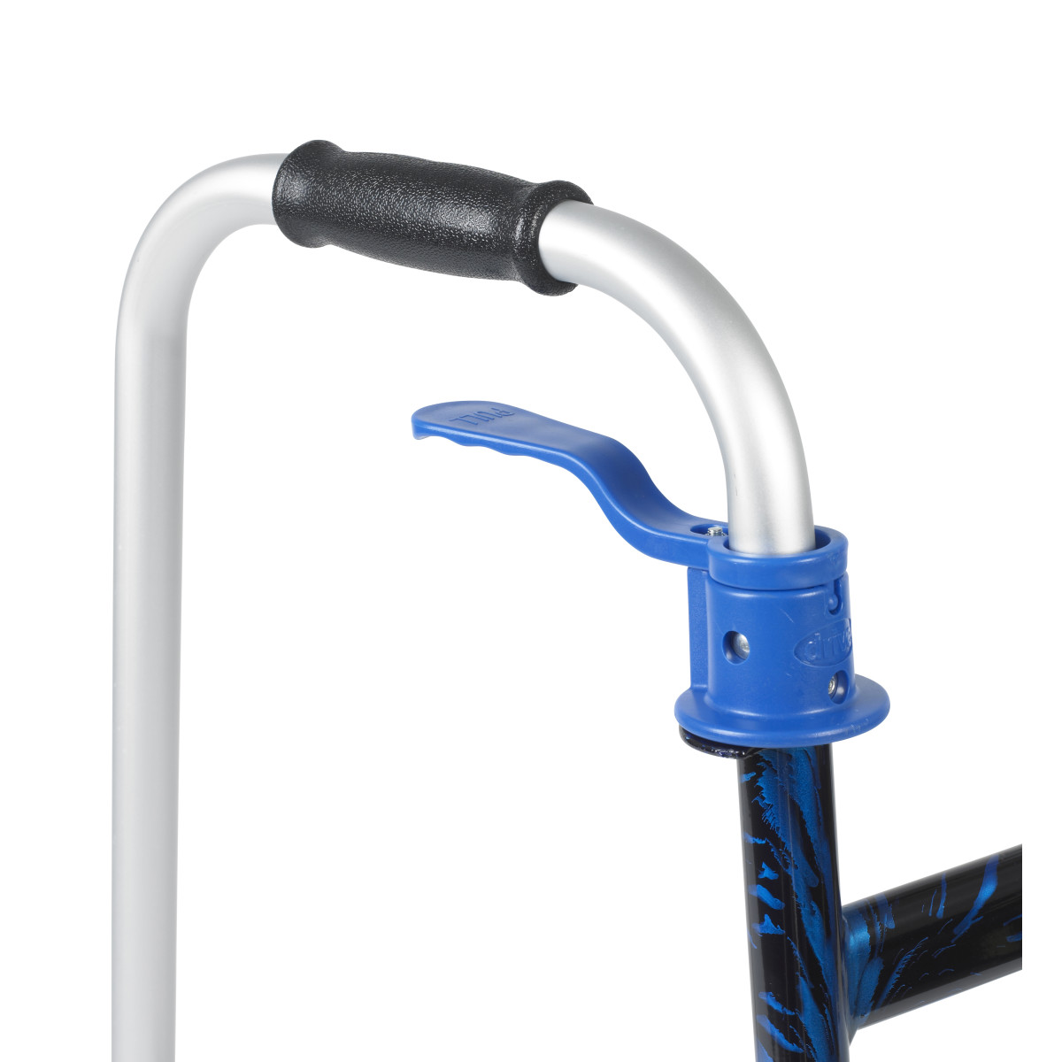 Deluxe Trigger Release Folding Walker with 5" Wheels - Image 2
