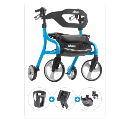 Nitro® Sprint Rollator with Accessories (Blue)