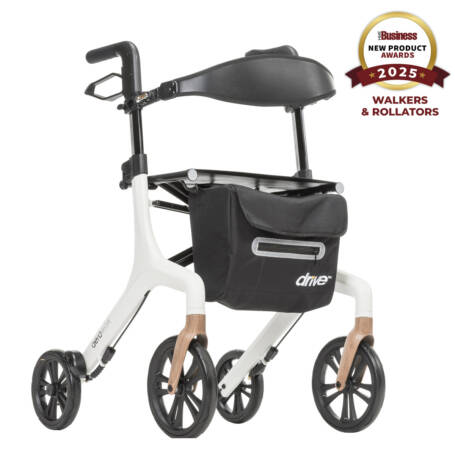 AeroWalk Ultra-Lite Rollator (White)