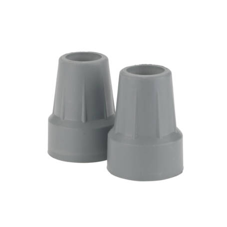 Drive Medical Crutch Tips (7/8" diameter, Gray, Box of 8)