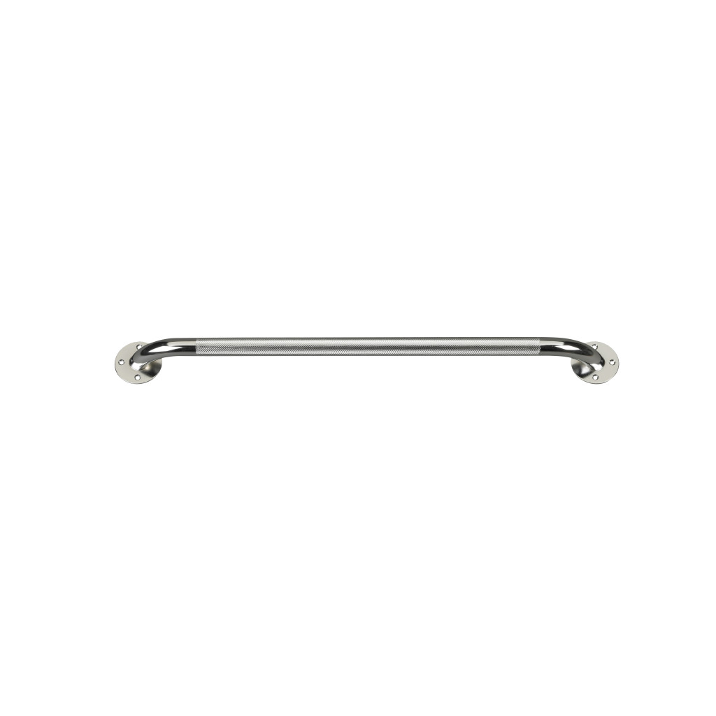Drive Medical Chrome Knurled Grab Bar (12")