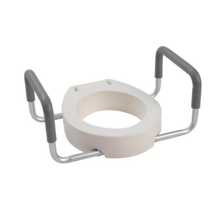 Premium Raised Toilet Seat with Removable Arms (Regular)