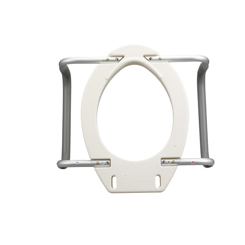 Premium Raised Toilet Seat with Removable Arms (Elongated) - Image 4
