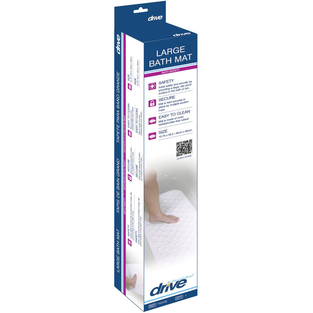 Drive Medical Bath Mat (Large, White) - Image 3