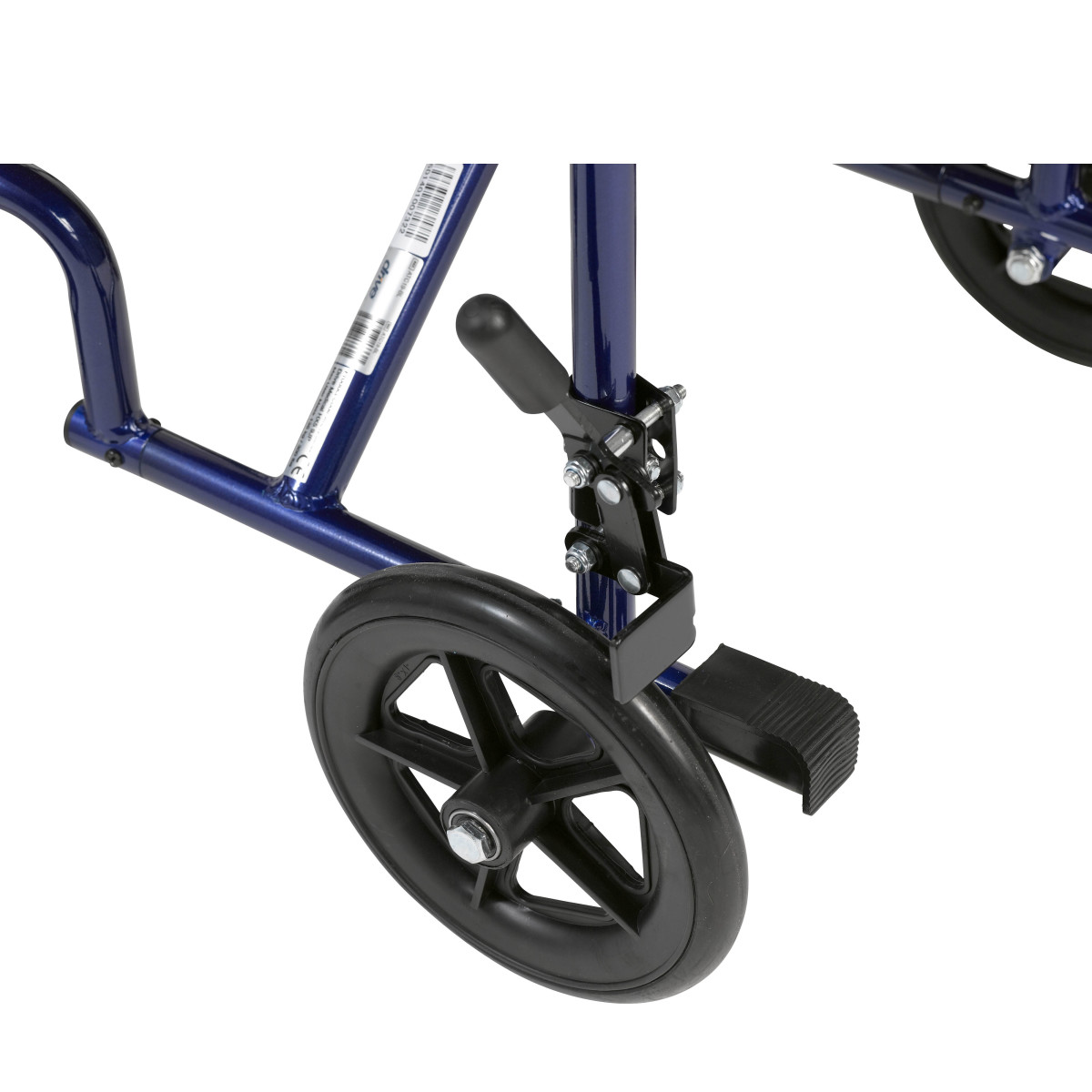 Aluminum Transport Chair (19", Blue) - Image 6