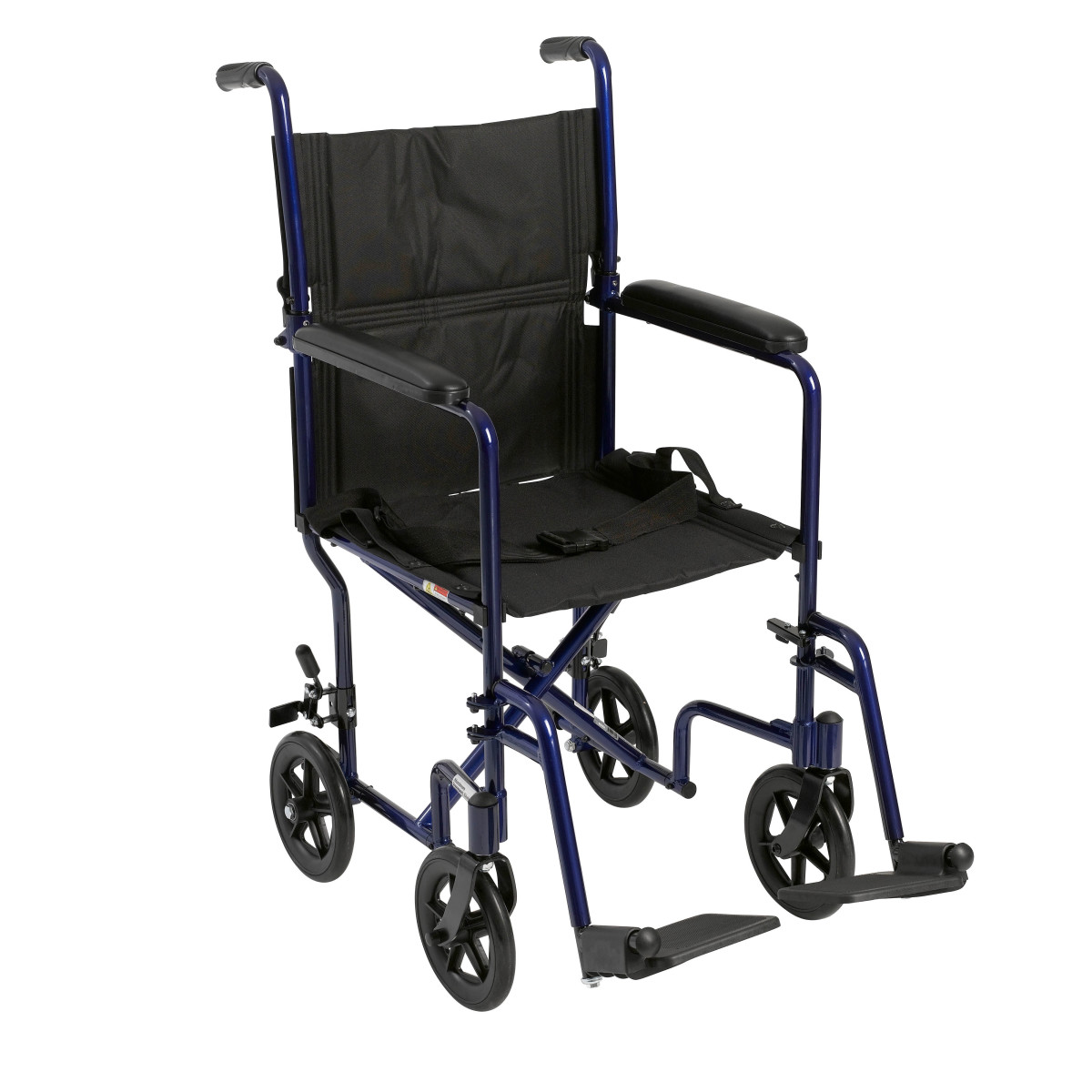 Aluminum Transport Chair (19", Blue) - Image 7