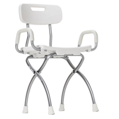 MD by Drive X-Fold Shower Chair (White)