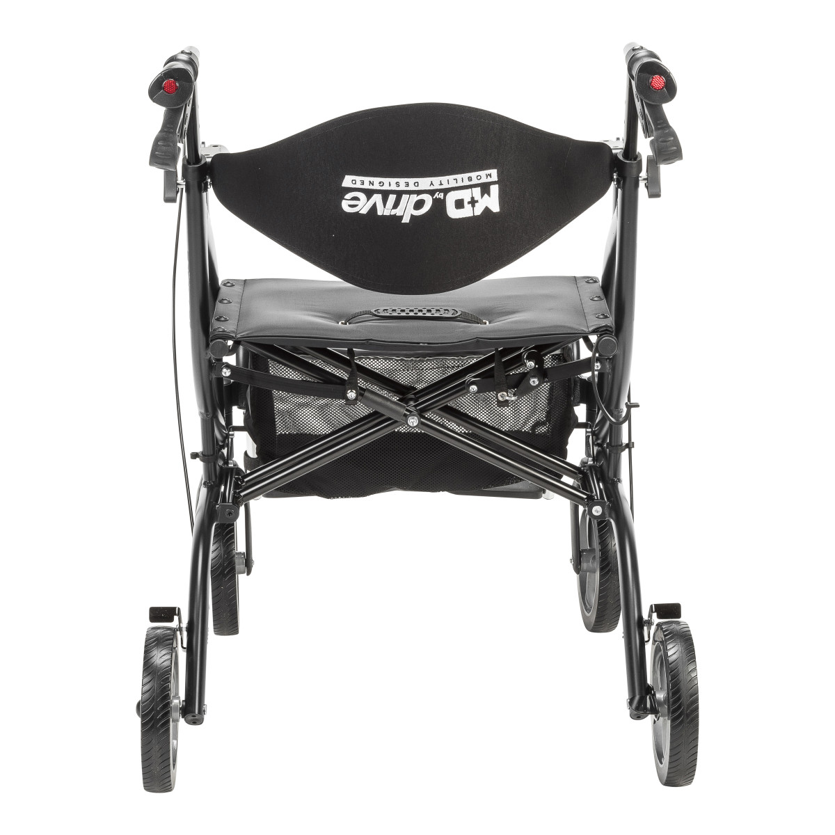 MD by Drive Fusion 2 in 1 Rollator/Transport Chair (Black) - Image 3