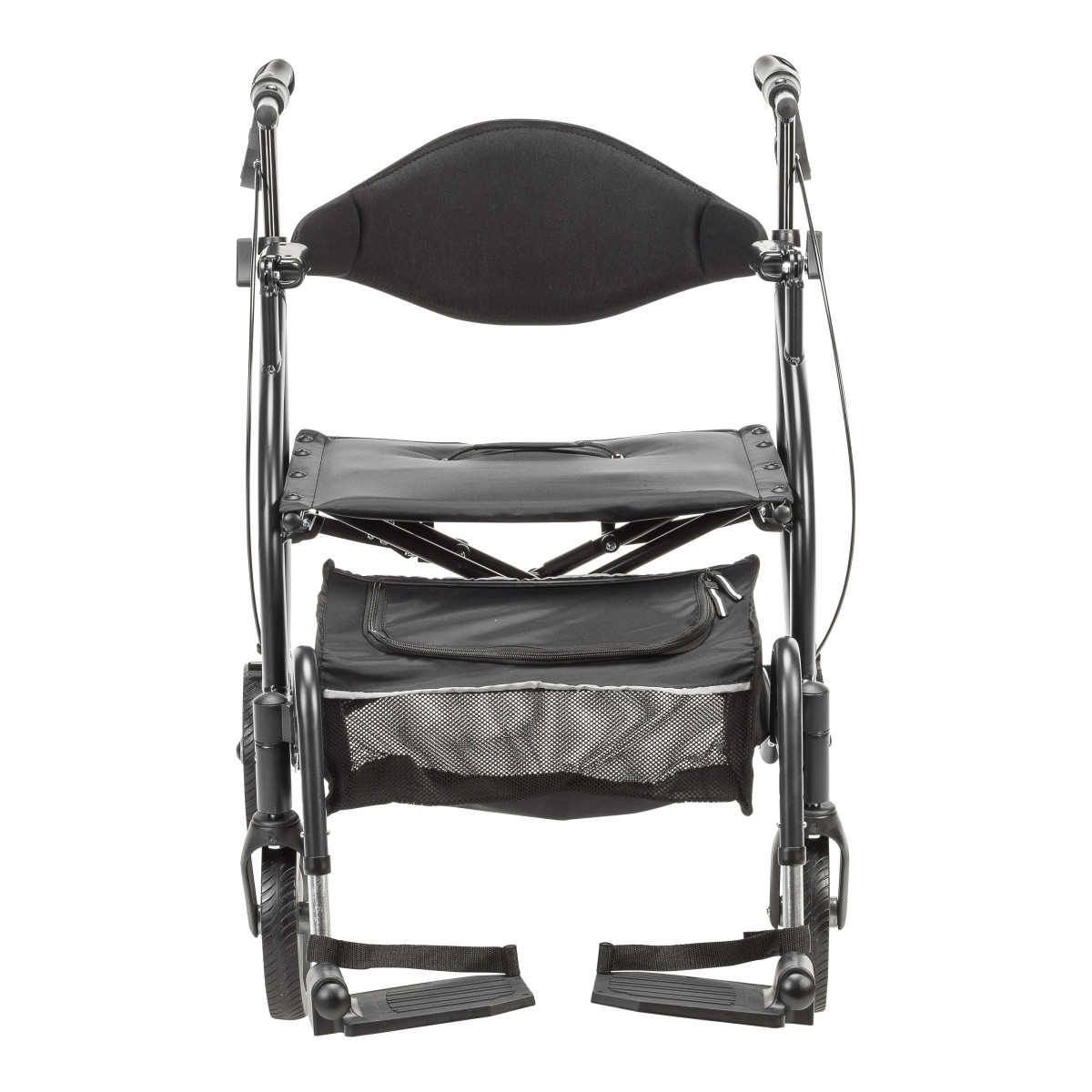 MD by Drive Fusion 2 in 1 Rollator/Transport Chair (Black) - Image 5