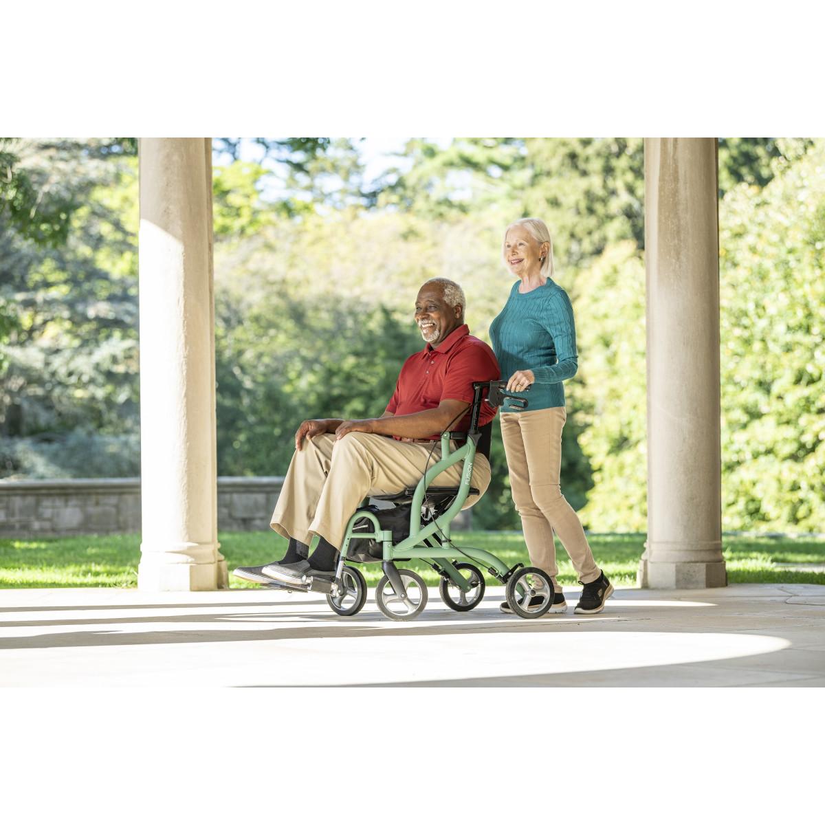 MD by Drive Fusion 2 in 1 Rollator/Transport Chair (Black) - Image 13