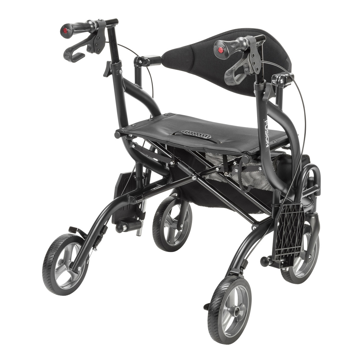 MD by Drive Fusion 2 in 1 Rollator/Transport Chair (Black) - Image 16