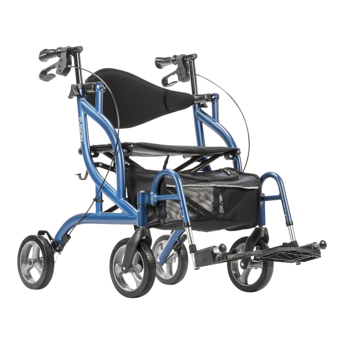 MD by Drive Fusion 2 in 1 Rollator/Transport Chair (Blue) - Image 10