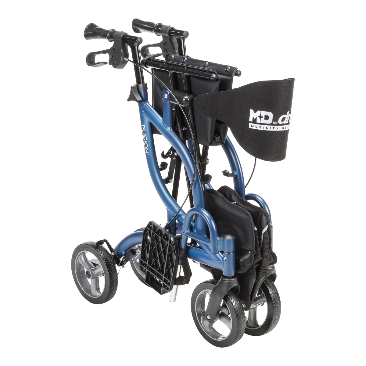 MD by Drive Fusion 2 in 1 Rollator/Transport Chair (Blue) - Image 11