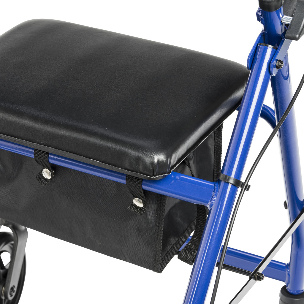 Adjustable Height Rollator with 6" Casters (Blue) - Image 9
