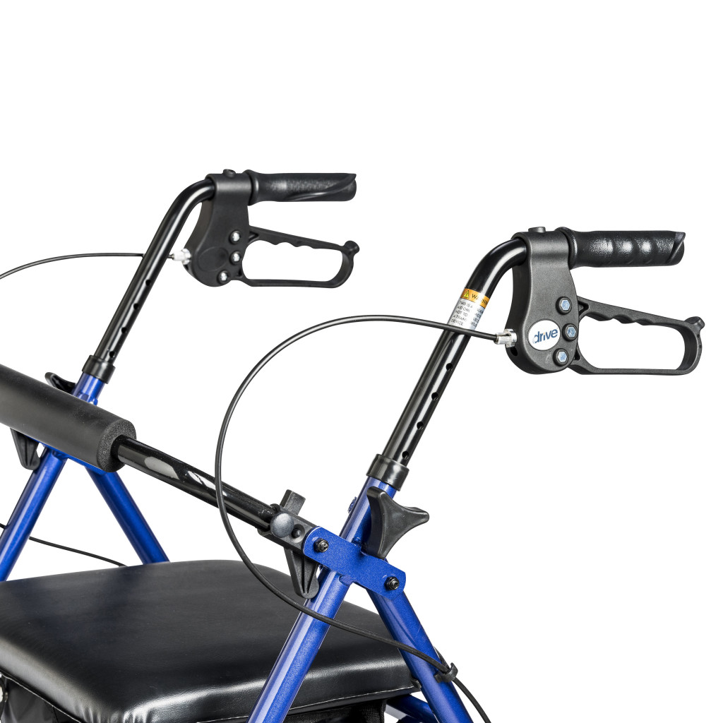 Adjustable Height Rollator with 6" Casters (Blue) - Image 10