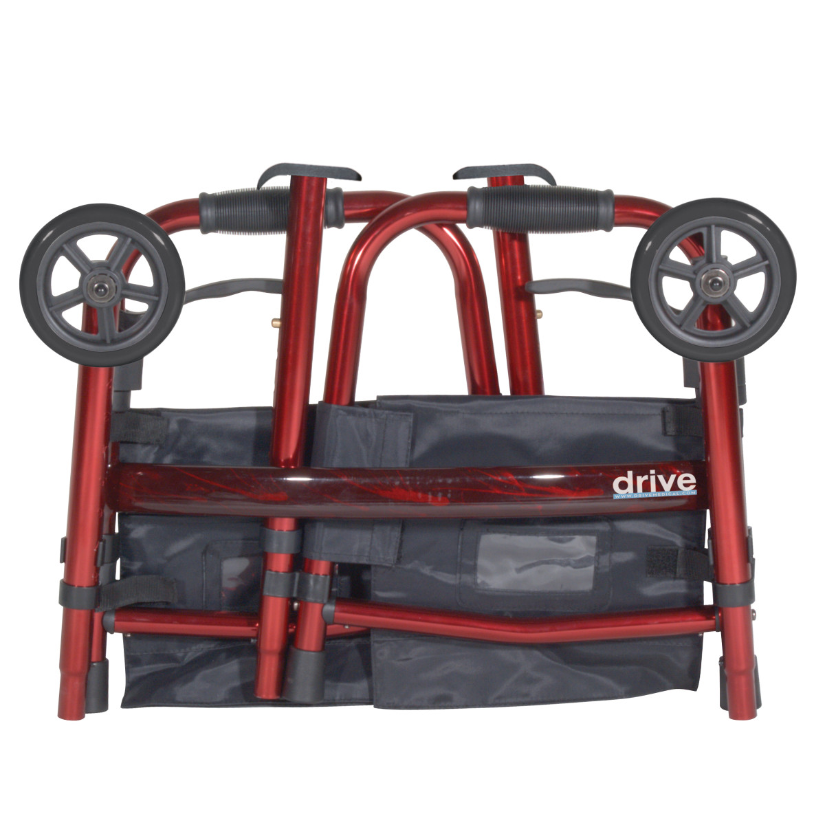 Deluxe Folding Travel Walker with 5" Wheels - Image 2