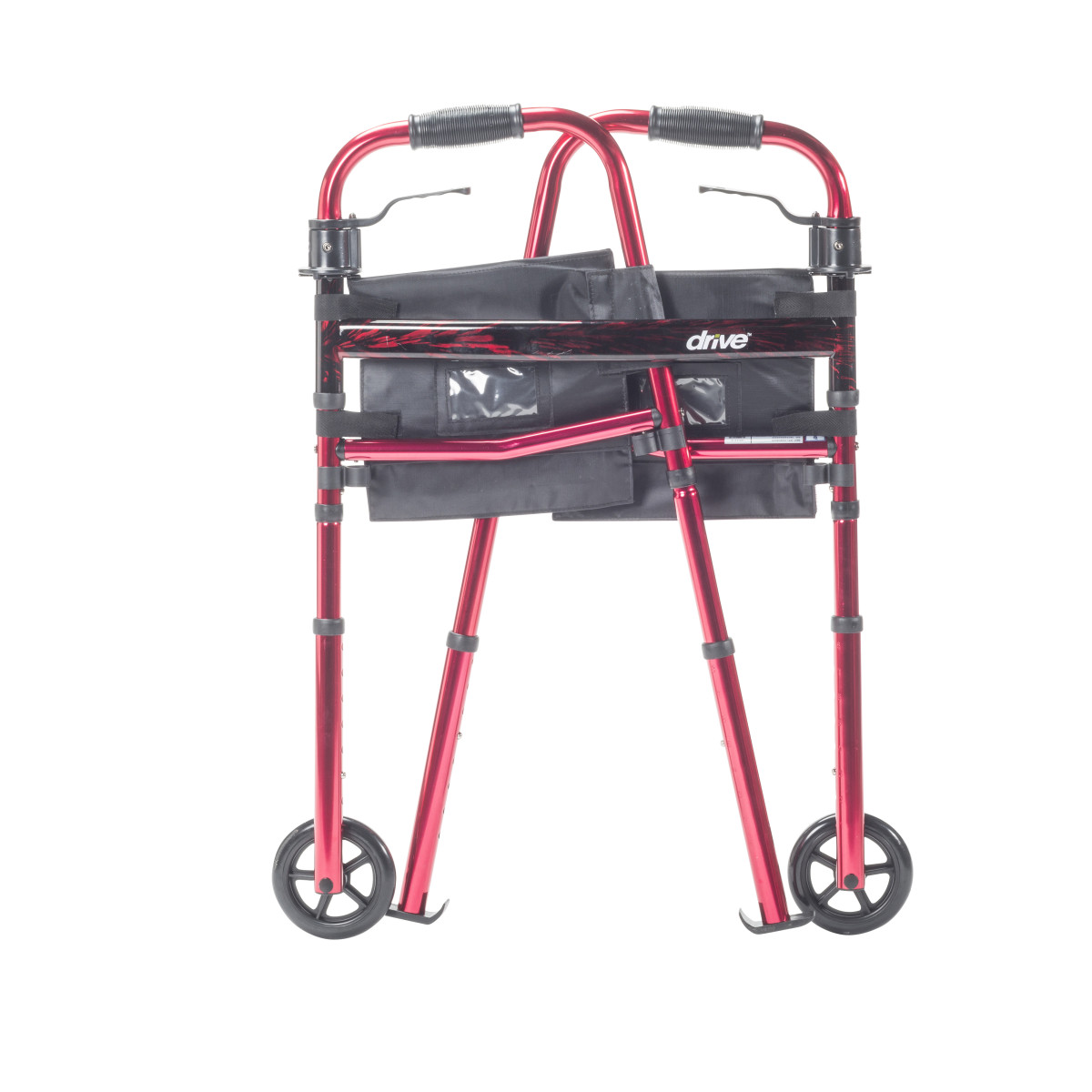 Deluxe Folding Travel Walker with 5" Wheels - Image 3