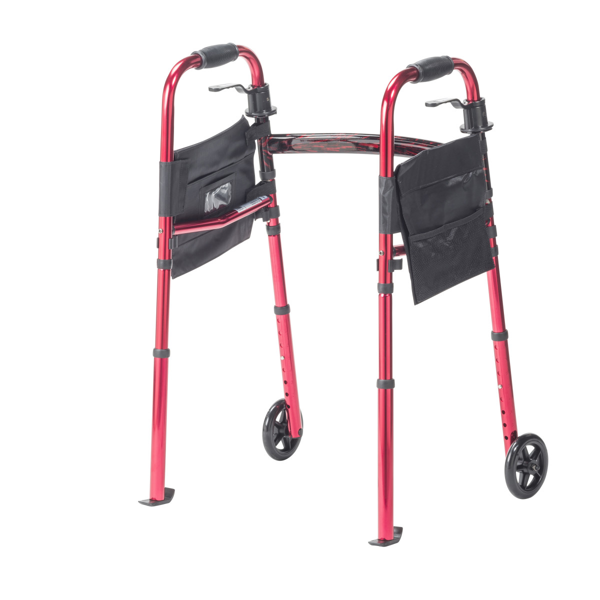 Deluxe Folding Travel Walker with 5" Wheels - Image 6