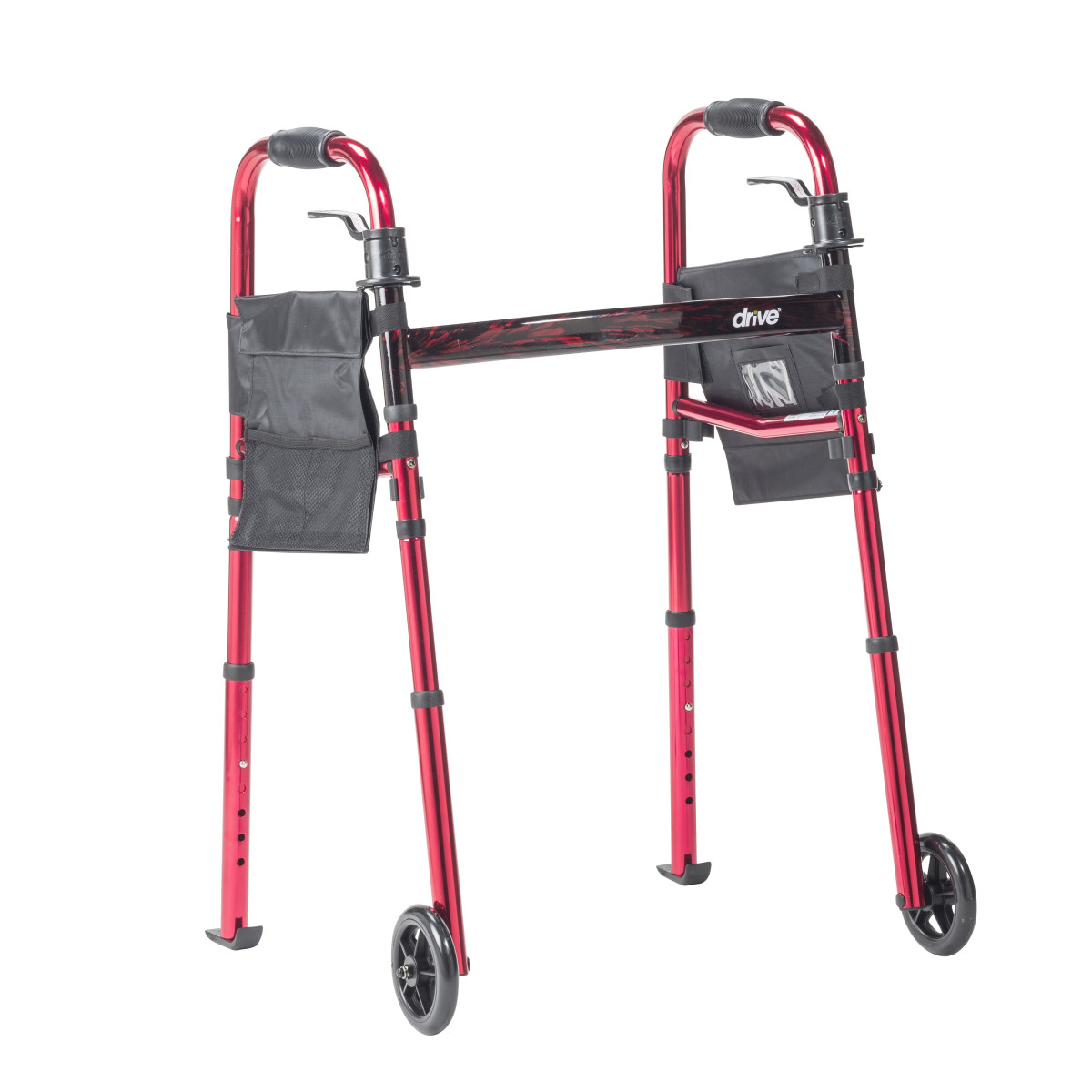 Deluxe Folding Travel Walker with 5" Wheels - Image 8