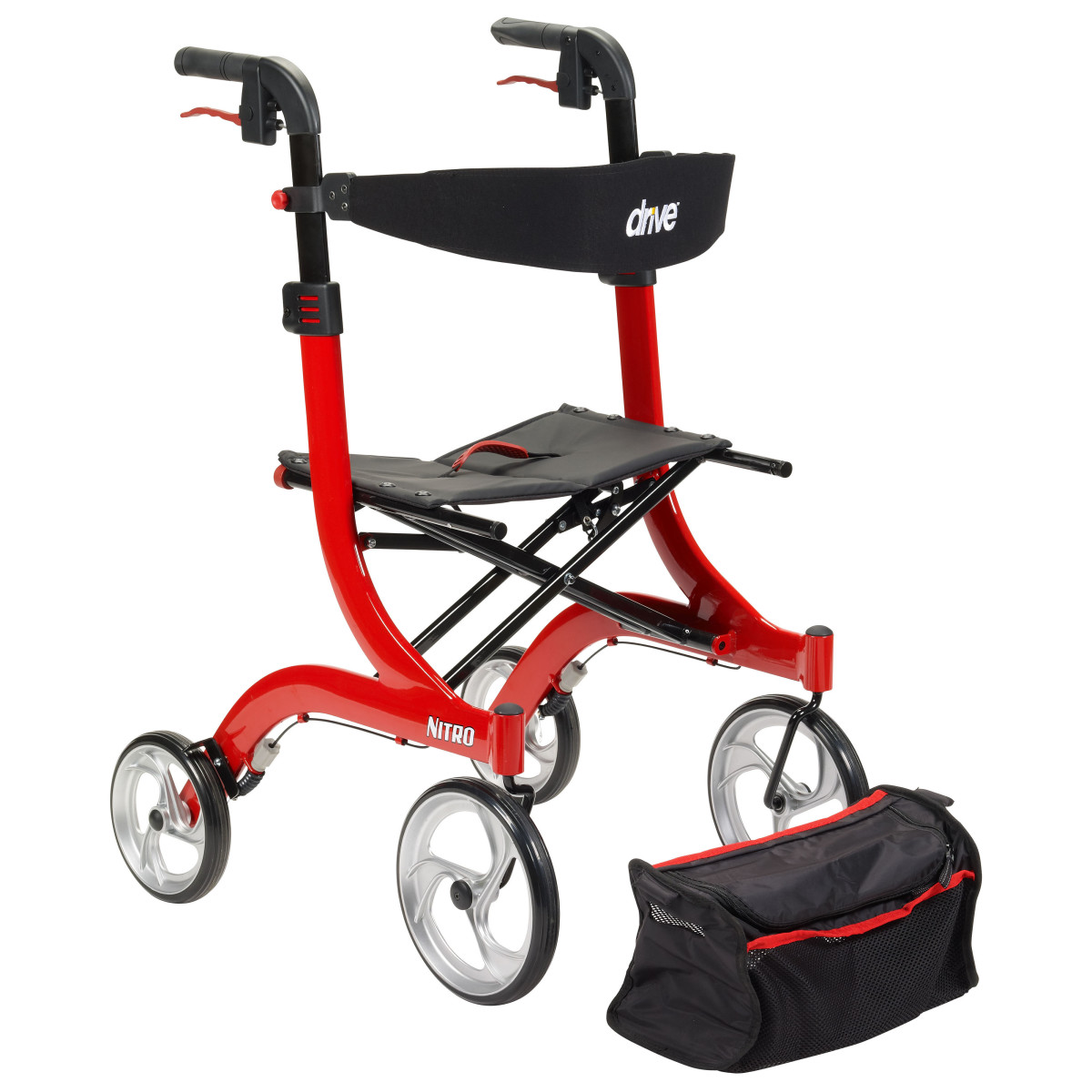 Nitro Aluminum Rollator (Standard Height, 10" Casters) - Image 8