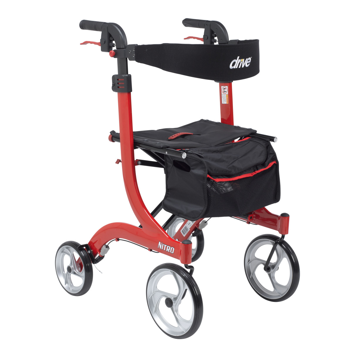 Nitro Aluminum Rollator (Tall, 10" Casters)