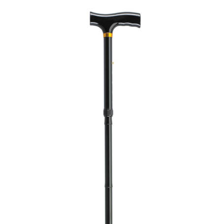 Aluminum Folding Canes, Height Adjustable (Black)