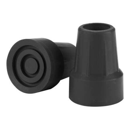 Drive Medical Crutch Tips (7/8" diameter, Black, 1 Pair)