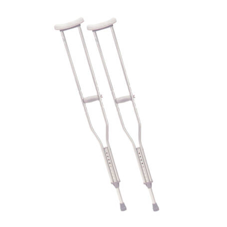 Drive Medical Aluminum Walking Crutches with Accessories (Tall Adult, 1 Pair, Retail)