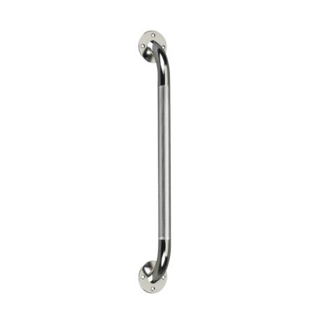18" Chrome Knurled Grab Bar