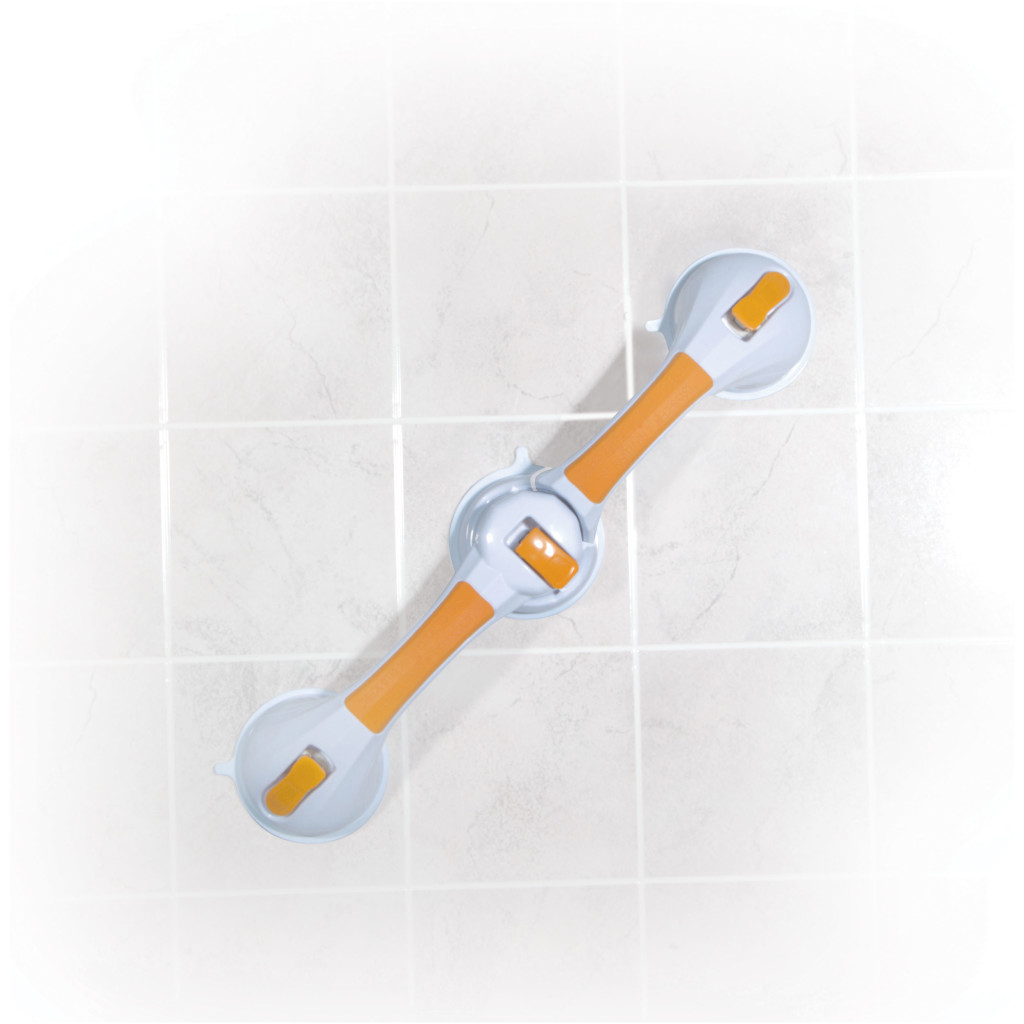 19.75" Adjustable Angle Rotating Suction Cup Grab Bar - Image 4