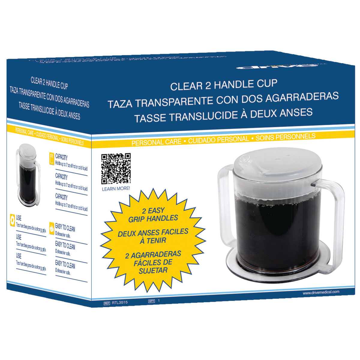Clear 2-Handle Cup - Image 2