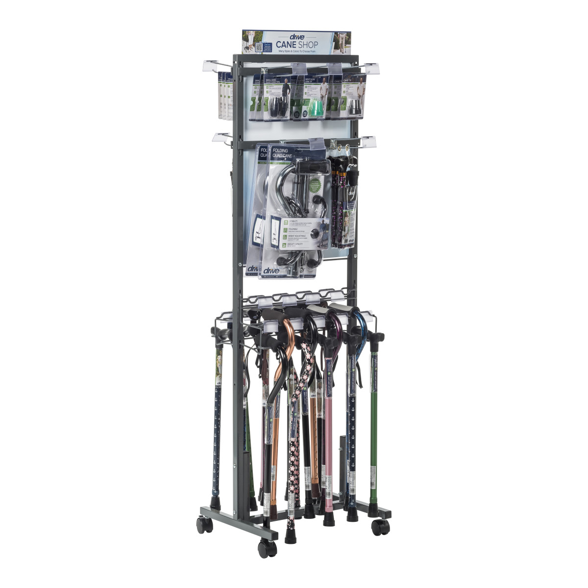 Display Rack with Canes & Accessories