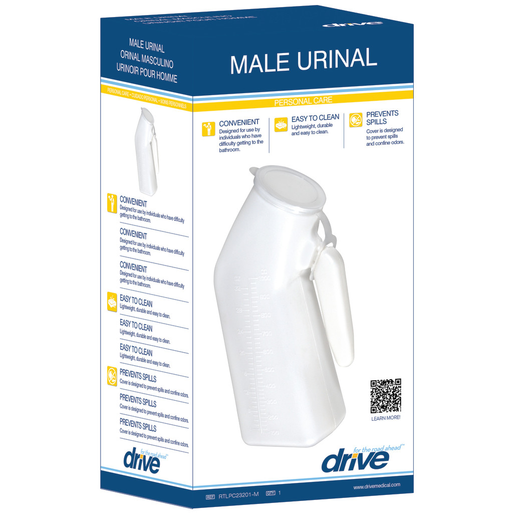 Drive Medical Male Urinal (32 oz, Retail) - Image 2