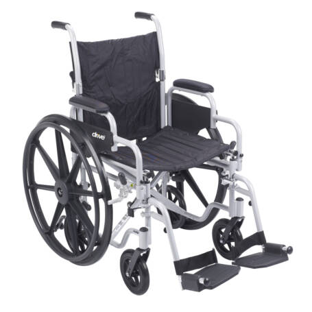Poly-Fly High Strength, Lightweight Wheelchair/Flyweight Transport Chair Combo (20")